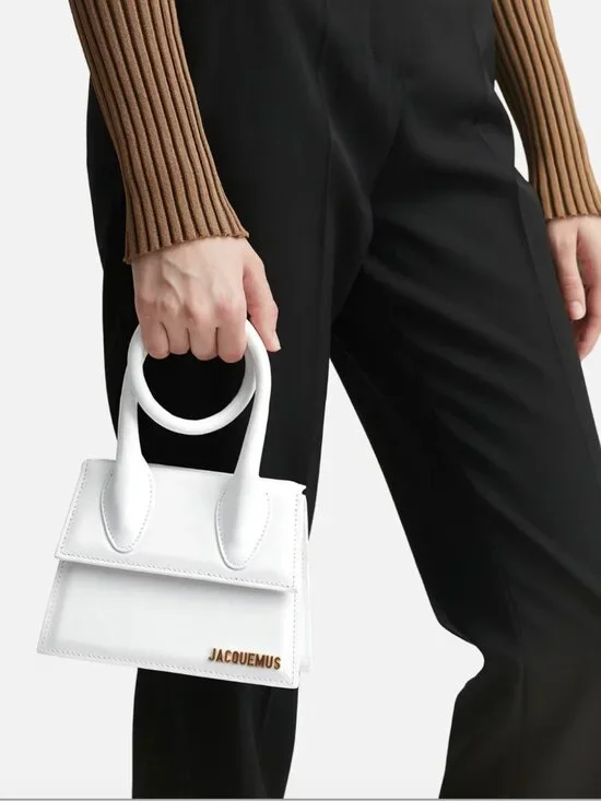 Jacquemus Le Chiquito Noeud Bag, White - Picture 6 of 12